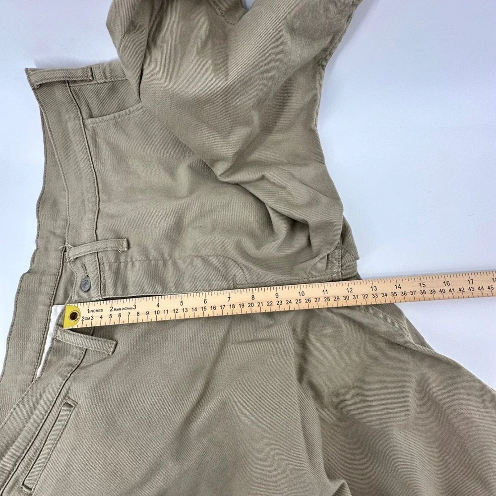 Levis 511 Slim Fit Chino Shorts Mens W38 Tan‎ Khaki Button Fly 22666-0001